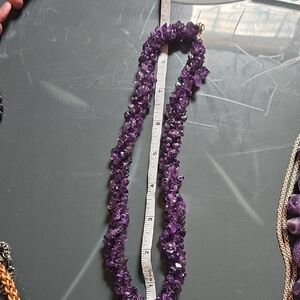 Purple Gemstone Necklace